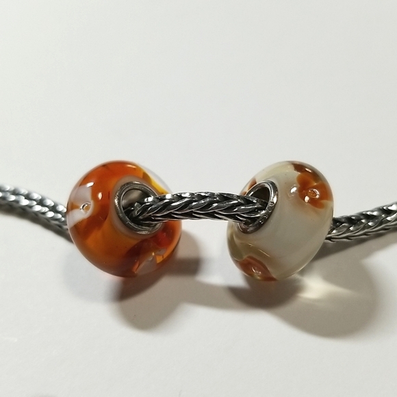 2 x Trollbeads OOAK Bubble Flowers - Picture 4 of 11